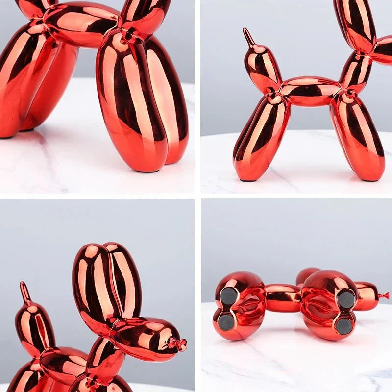 Balloon Dog Sculpture | Shiny Resin Decoration | Multiple Colors