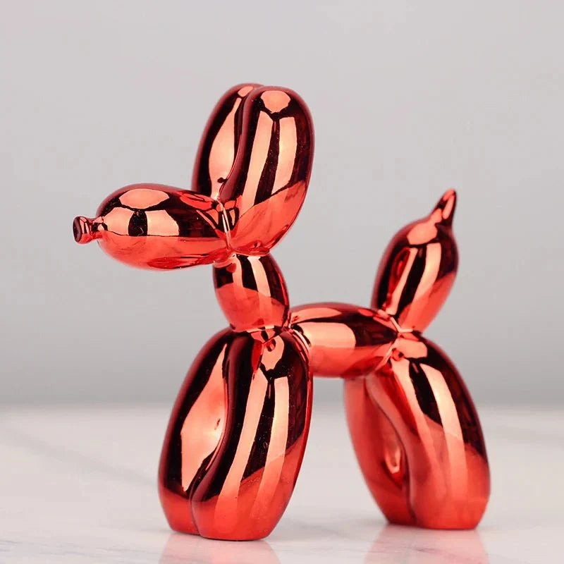 Balloon Dog Sculpture | Shiny Resin Decoration | Multiple Colors