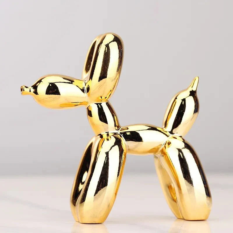 Balloon Dog Sculpture | Shiny Resin Decoration | Multiple Colors
