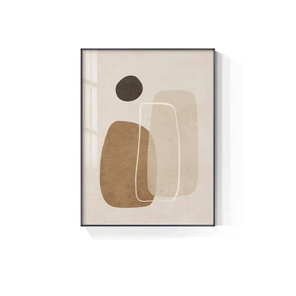 Simple Beige Brown Floral Abstract Wall Art Fine Art Canvas Prints Minimalist Pictures For Modern Apartment Living Room Bedroom Art For Contemporary Interiors | Home&so-Homeandso