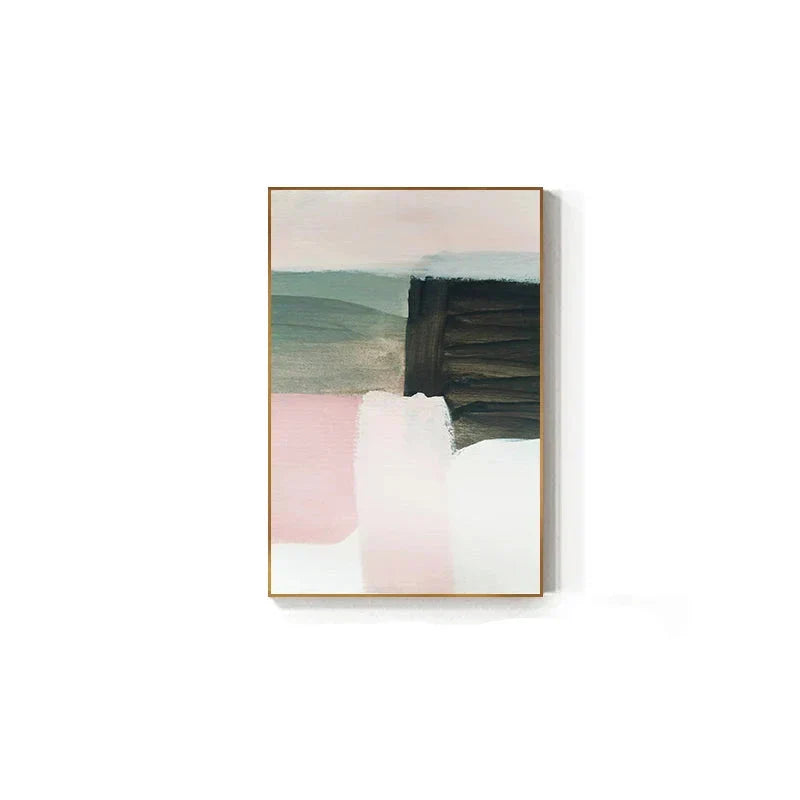 Subtle Shades Of Pink & Blue Watercolor Abstract Wall Art Fine Art Canvas Prints For Modern Apartment Living Room Bedroom Art For Contemporary Interiors | Home&so-Homeandso