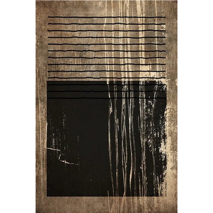 Urban Vintage Golden Brown Black Abstract Wall Art Fine Art Canvas Prints Pictures For Modern Apartment Living Room Dining Room Home Office Decor | Home&so-Homeandso