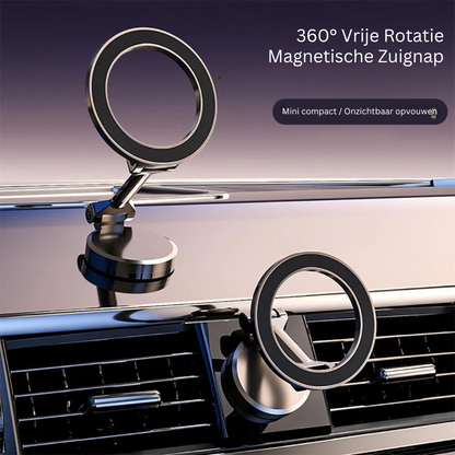 Magnetic Car Phone Holder – 360° Rotatable, Foldable